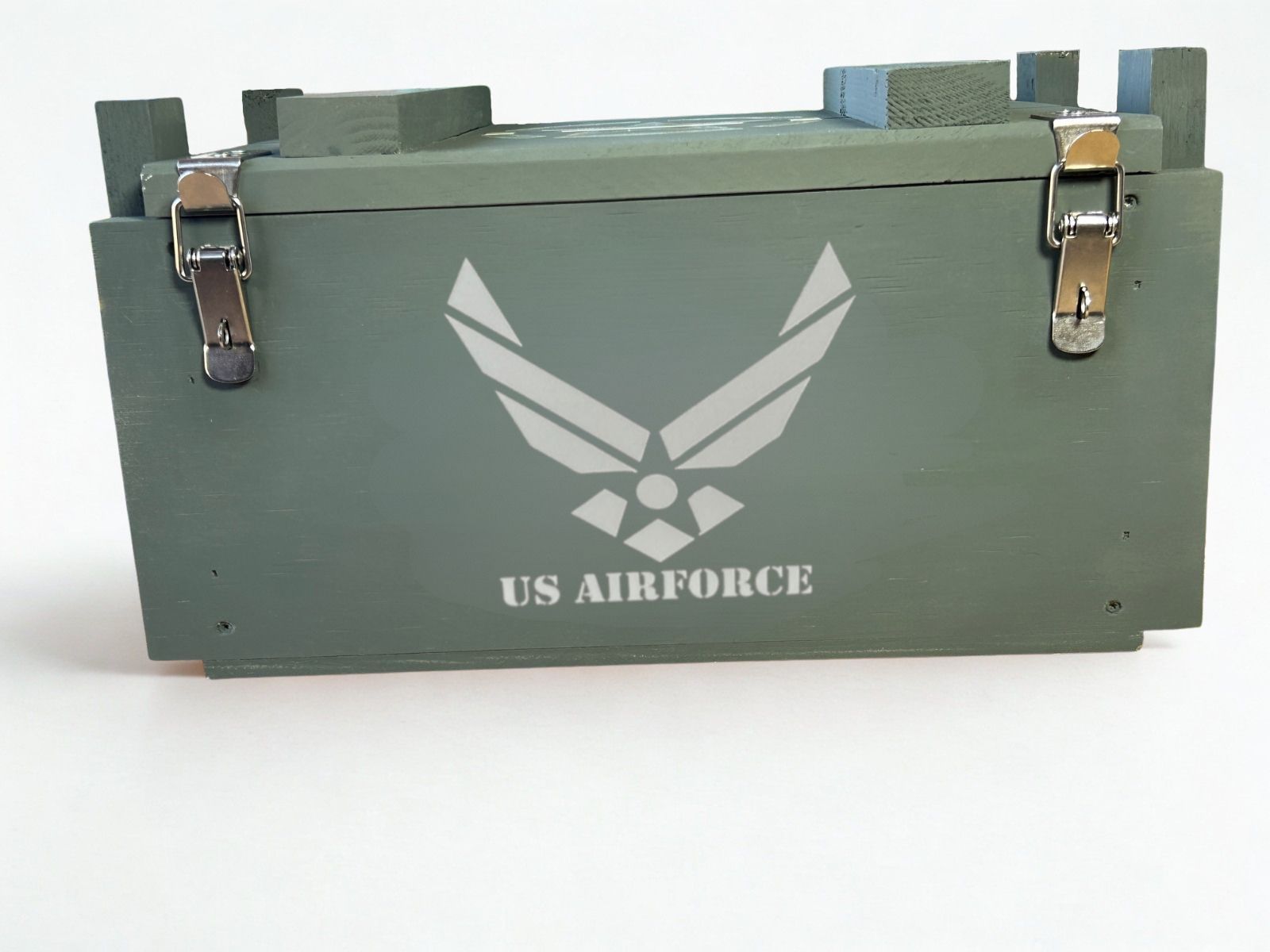 U.S. Air Force ammo box with stainless hardware